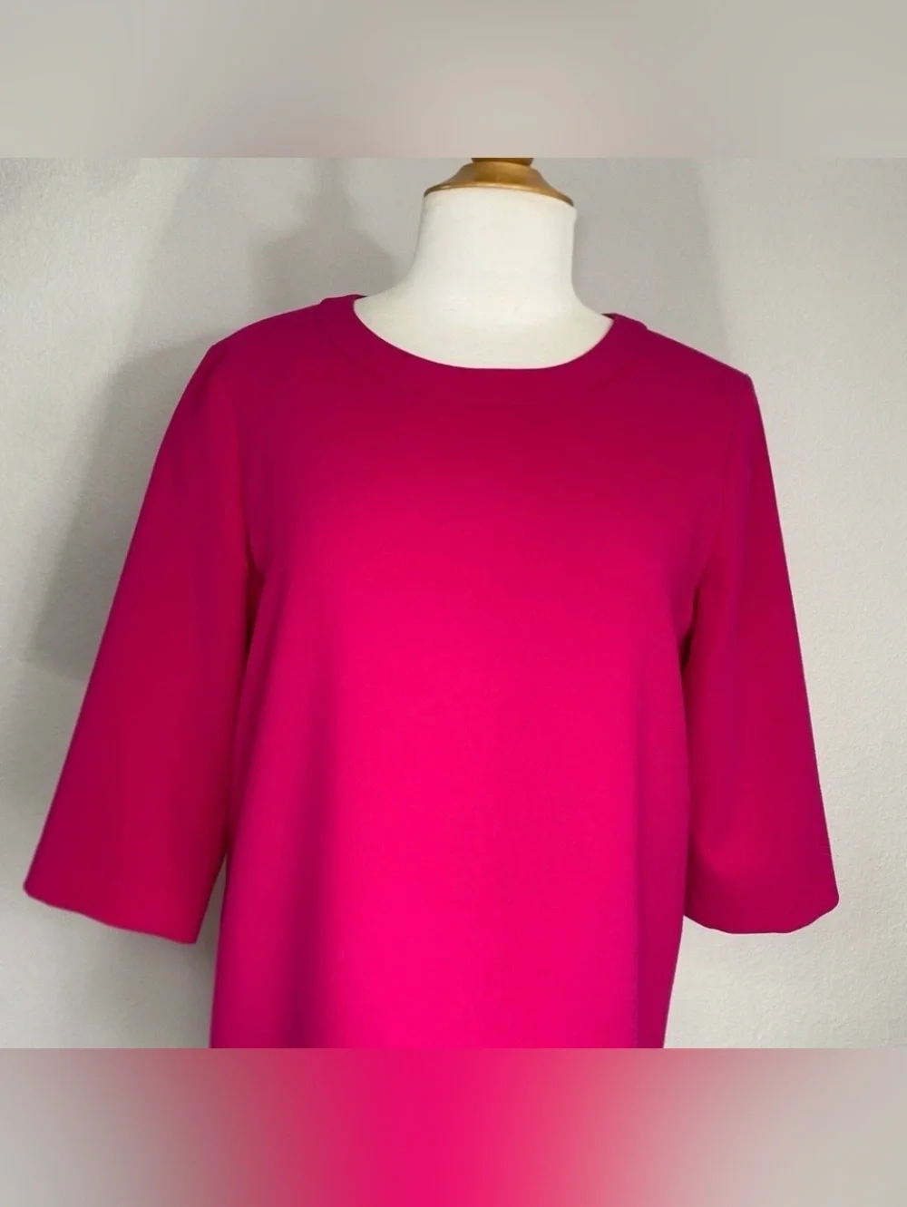 Kate Spade Women's Pink Scallop Shift Dress Size 8 Classic Preppy Corporatecore